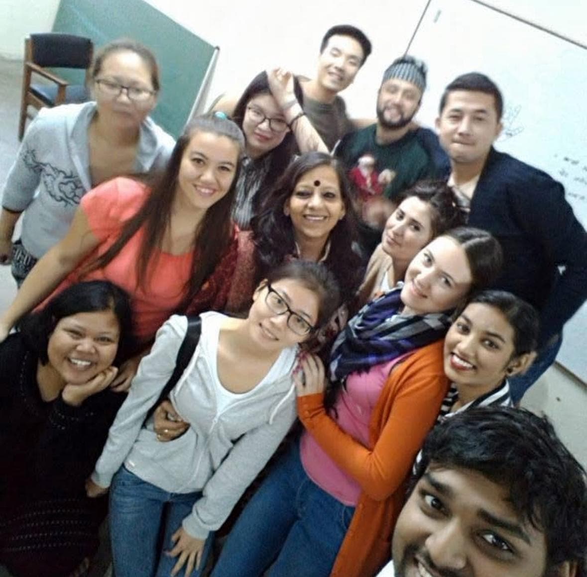 With students — Dr. Kiran Jaitley